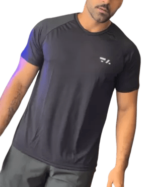 CAMISA DRY LISA MASCULINA - GG - PRETA - TA Suplementos ACESSORIOS