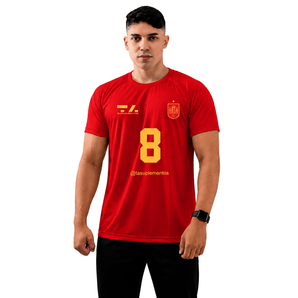 CAMISA DRY SELECAO - ESPANHA - PP - TA Suplementos ACESSORIOS