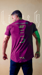 CAMISA LONG SLIM - LILITH - P - BORDÔ - TA Suplementos ACESSORIOS