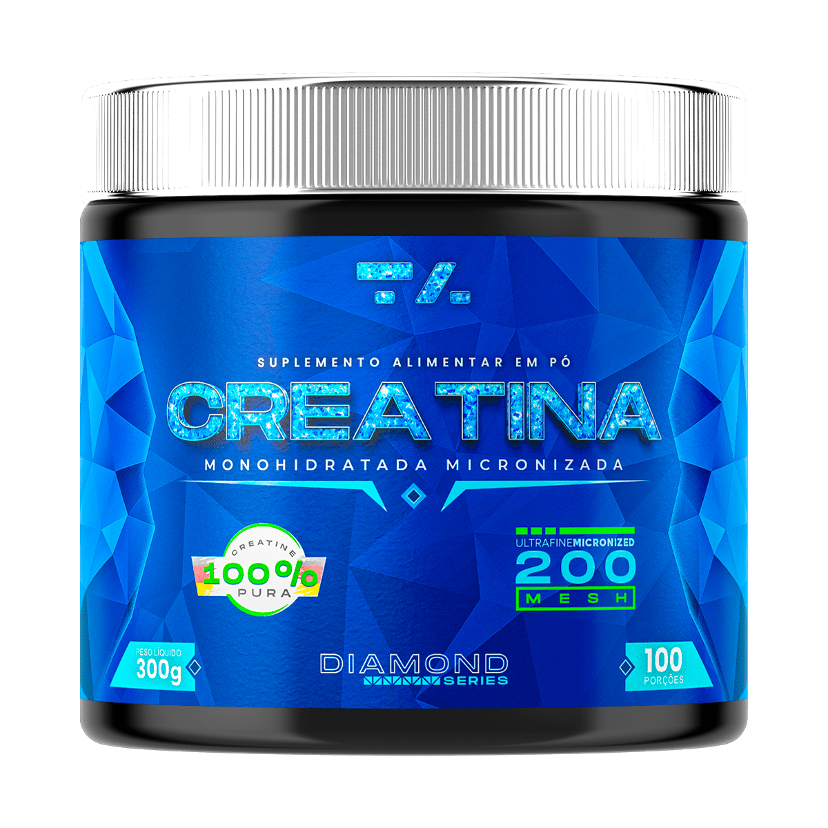 CREATINA 100% PURA DIAMOND - POTE - 300G - TA Suplementos AMINOACIDOS