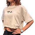CROPPED OVER FEMININO - M - BEGE COM PRETO - TA Suplementos ACESSORIOS