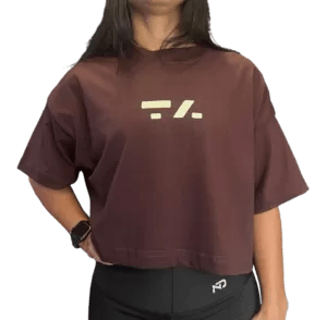 CROPPED OVER FEMININO - M - MARROM - TA Suplementos ACESSORIOS