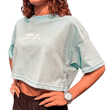 CROPPED OVER FEMININO - P - AZUL BEBE - TA Suplementos ACESSORIOS