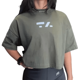 CROPPED OVER FEMININO - P - VERDE - TA Suplementos ACESSORIOS