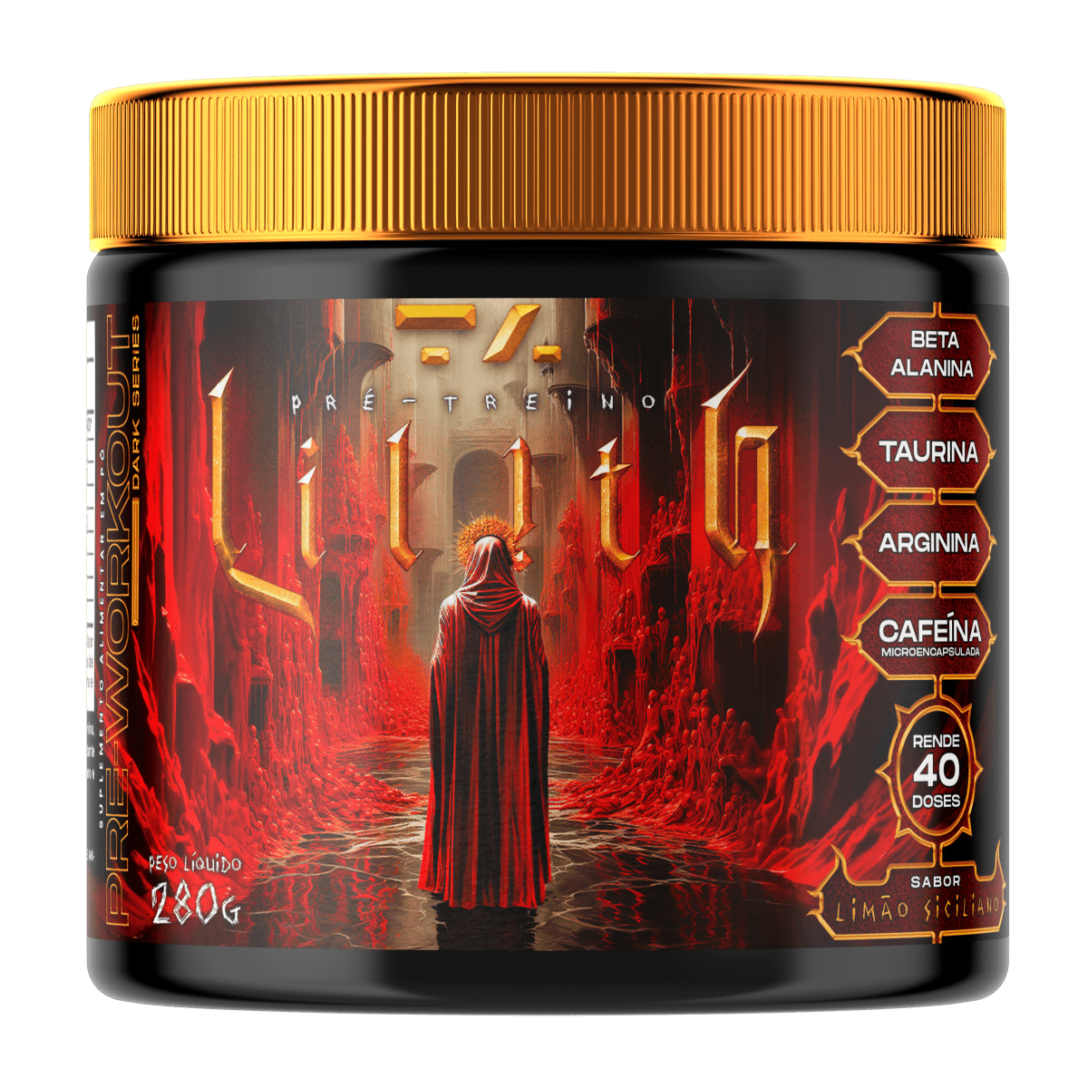 LILITH PRE - WORKOUT - POTE - 280G - LIMÃO SICILIANO - TA Suplementos PRE - TREINO