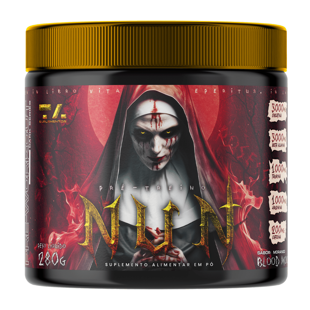 NUN - POTE - 230G - MORANGO - TA Suplementos PRE - TREINO