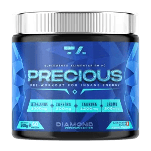 PRECIOUS PW DIAMOND SERIES - POTE - 300G - LIMONADA SUIÇA - TA Suplementos PRE - TREINO