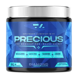 PRECIOUS PW DIAMOND SERIES - POTE - 300G - MORANGO COM LARANJA - TA Suplementos PRE - TREINO