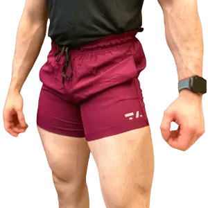 SHORT FIT MASCULINO - M - BORDO - TA Suplementos ACESSORIOS