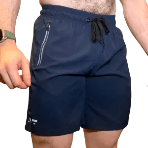 SHORT ZIPER - TAM G - AZUL MARINHO - TA Suplementos ACESSORIOS