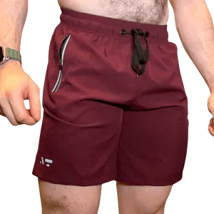 SHORT ZIPER - TAM GG - VINHO - TA Suplementos ACESSORIOS