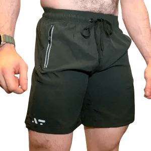 SHORT ZIPER - TAM XG - VERDE MILITAR - TA Suplementos ACESSORIOS