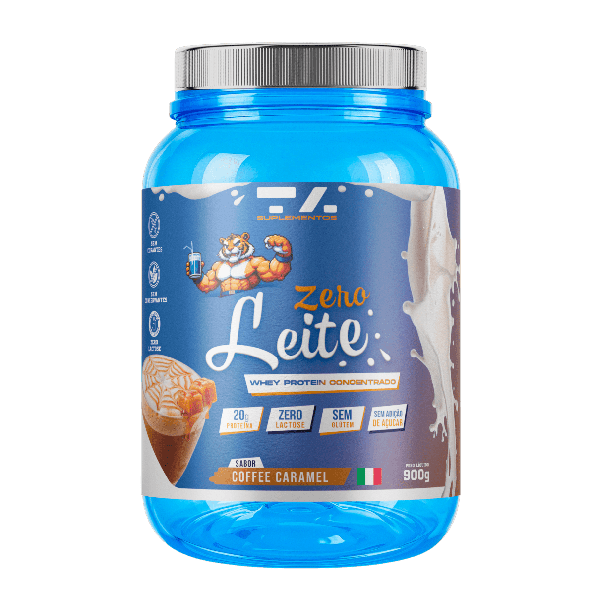 WHEY ZERO LEITE - POTE - 900G - COFFEE CARAMEL - TA Suplementos PROTEINA