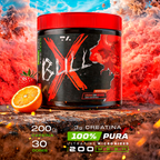 X - BULL - POTE - 300G - LARANJA COM MORANGO - TA Suplementos PRE - TREINO