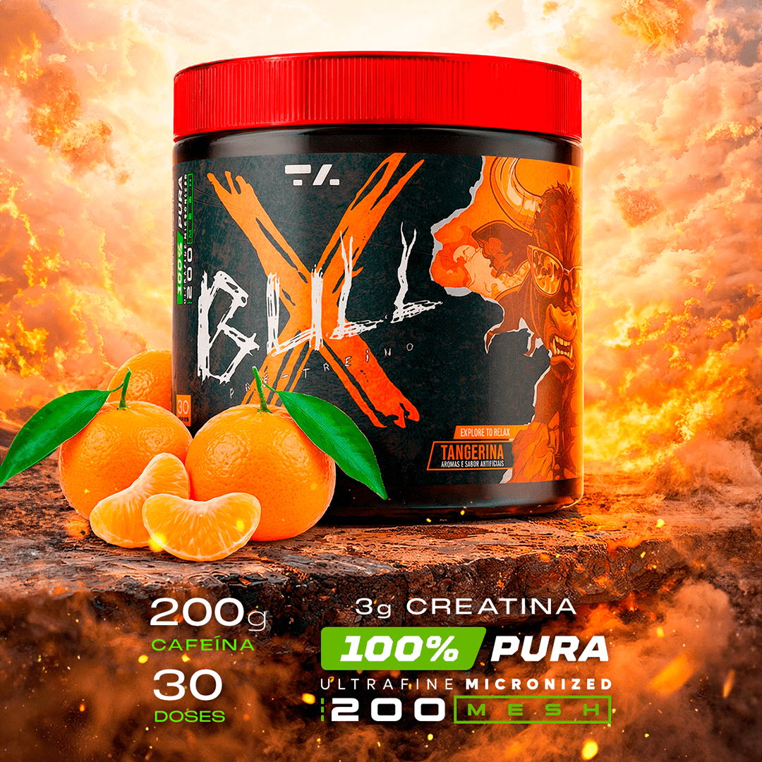 X - BULL - POTE - 300G - TANGERINA - TA Suplementos PRE - TREINO